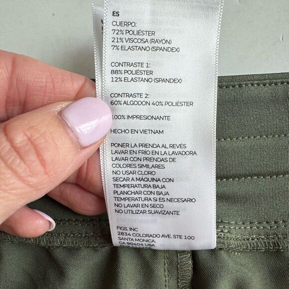 Figs Womens Zamora Jogger Scrub Pants‎ Olive Green Size XXL/P Nursing Medical - Picture 13 of 16